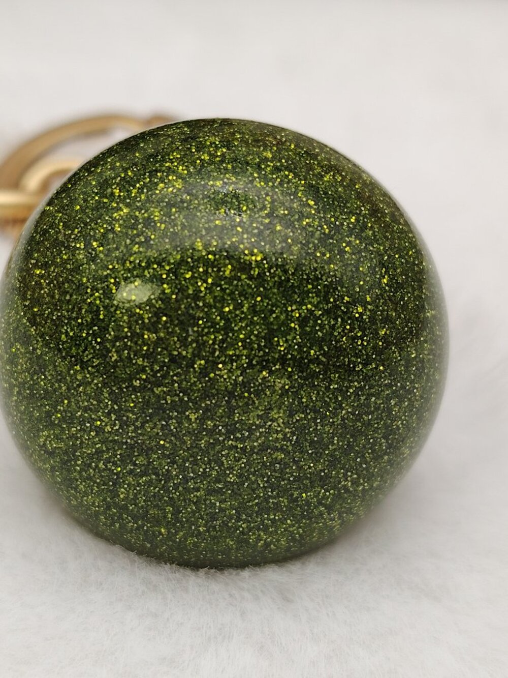 Coach Pear Bag Charm CAX73 Brass/Green Keychain Coach Bag Accessories - Picture 4 of 8